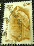 India 2000 Painted Stork 4.00 - Used - Oblitérés