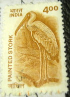 India 2000 Painted Stork 4.00 - Used - Usados