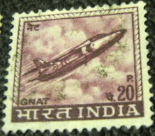 India 1965 Gnat Fighter Plane 20p - Used - Oblitérés