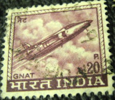 India 1965 Gnat Fighter Plane 20p - Used - Gebraucht