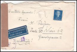 Netherlands 1950, Censored Airmail Cover Winschoten To Wien - Covers & Documents