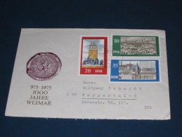 Brief Cover  DDR Deutschland 1975 Dresden 1000 Jahre Weimar Satzbrief - Covers & Documents