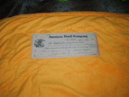 ORDRE DE PAIEMENT / MANDAT  / BANQUE / ETATS-UNIS ANNEE 1909 / AMERICAN SNUFF COMPANY N°62391 / NEW YORK. - Estados Unidos