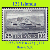 Islanda-013 (1957 - Y&T: N.277 (+) LH) - Neufs