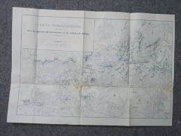 4898-CARTA DIMOSTRATIVA DELLA ZONA FRA LA PIANA DI ENTISCIO´ E LA CITTA´ DI ADUA-EX COLONIE ITALIANE - Topographical Maps