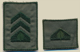 SLOVENIA, SLOVENIAN ARMY RANK FOR COMBAT UNIFORM, SPECIAL UNIT MORIS, LOT OF 2, RARE!!! - Uniform