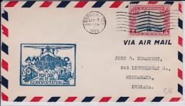 USA - 1929 - POSTE AERIENNE - ENVELOPPE AIRMAIL De AMARILLO ( TEXAS ) - " A NEW ERA OF TRANSPORTATION " - 1c. 1918-1940 Storia Postale