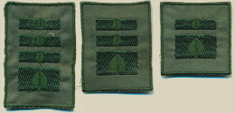 SLOVENIA, SLOVENIAN ARMY RANK FOR COMBAT UNIFORM, SPECIAL UNIT MORIS, LOT OF 3, RARE!!! - Uniformen