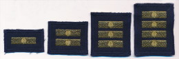 SLOVENIA, SLOVENIAN ARMY RANKS FOR COMBAT UNIFORM, AIR FORCES, GRADE LOT OF  4 - Uniformes