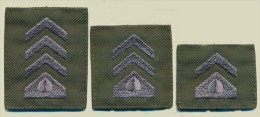 SLOVENIA, SLOVENIAN ARMY RANKS FOR EPAULETTE, GRADE EPAULE, LOT OF  3 - Uniformes