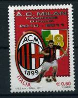 2011 Italia, Milan Campione D'Italia Calcio Football , Serie Completa Nuova (**) - 2011-20: Mint/hinged