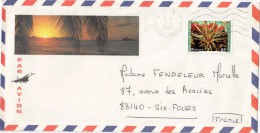 LETTRE NOUMEA 7/1/1981 YVERT PA216 POUR FRANCE SIX FOURS - Lettres & Documents