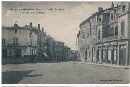 01 - St SYMPHORIEN Sur COISE- Place Du Marché - Saint-Symphorien-sur-Coise