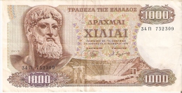 BILLETE DE GRECIA DE 1000 DRACMAS DEL AÑO 1970 (BANK NOTE) - Greece