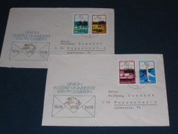 Brief Cover  DDR Deutschland 1974 Dresden Weltpostverein Union Postale Universelle Auto Eisenahn Schiff LKW Car Ship - Lettres & Documents