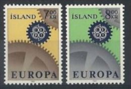1967 - Islanda 364/65 Europa ---- - Unused Stamps
