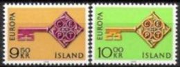 1968 - Islanda 372/73 Europa ---- - Nuevos