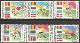 Romania 1990 Mi# 4586-4591 Used - World Cup Soccer Preliminaries, Italy (I) - Used Stamps