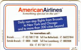 *** Télécarte Carte AVANTAGE 'Fréquent Flyers" American Airlines By M.C.I   Vide  TTB  RARE ***A Saisir *** - Werbung