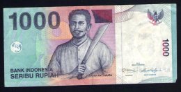 Billet De Banque Nota Banknote Bill 1000 SERIBU RUPIAH Indonésie Kapitan Pattimura 2012 - Indonésie