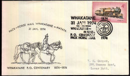 C0267 NEW ZEALAND 1974, Whakatane Post Office Centenary & Pack-horse Trail - Lettres & Documents