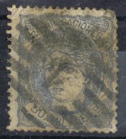 Sello 50 Mils Alegoria 1870,  Parrilla Numeral 1 De MADRID, Num 107 º - Used Stamps