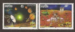 ALBANIA - EUROPA 2009 - TEMA "ASTRONOMIA" - SERIE De 2 V. - DENTADA  (PERFORATED) - 2009