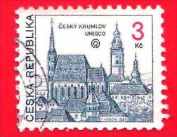 REP. CECA - CESKA - CZECH R. - USATO - 1993 - Cesky Krumlov UNESCO  - 3 - Oblitérés