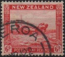NOUVELLE-ZELANDE NEW ZEALAND Poste 201 (o)  Moissonneuse Chevaux De Trait (cv 7 €) - Gebraucht
