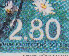 Denmark 1985 AFA 832x    2.80 Kr Queen Königin Ingrid ERROR Variety Coloured Spot In "8" In 2.80(2 Scans) !! - Plaatfouten En Curiosa
