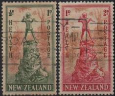 NOUVELLE-ZELANDE NEW ZEALAND Poste 270-271 (o) Statue Peter Pan Londres Enfance Musique Flûte - Used Stamps