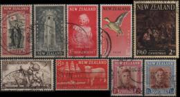 NOUVELLE-ZELANDE NEW ZEALAND Poste 280-282-291-292-315-350-360-379-404 (cv 7,45 €) - Collections, Lots & Series