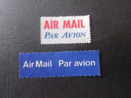 étiquettes Postales Par Avion By Air Mail  Corréos Aéro  Per Via Aéra Document Des Postes: - Andere & Zonder Classificatie