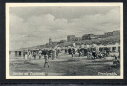 GROETEN UIT ZANDVOORT  -  STRANDGEZICHT     ~ 1940 - Zandvoort