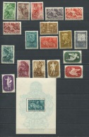 Hungary 1940 Mi  623-5,629-1,633-7,640-6 MH + Block 8 MNH  Complete Sets  CV 28 Euro - Nuevos