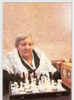 Schach Ajedrez Echecs 1982 USSR Postcard L. RUDENKO  Chess World Champion  1950-53 - Schach