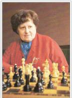 Schach Ajedrez Echecs 1982 USSR Postcard E. BYKOVA  Chess World Champion  1953-56,  1958-62 - Echecs