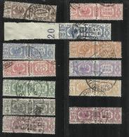 ITALIA REGNO ITALY KINGDOM 1927 - 1932 PACCHI POSTALI PARCEL POST FASCI SERIE COMPLETA COMPLETE SET USATA USED OBLITERE' - Pacchi Postali