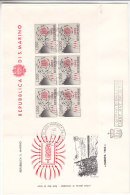 Europa CEPT - Année 1962  - Saint Marin  - Lettre FDC De 1962 ° - Covers & Documents