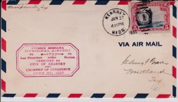 USA -1930  - POSTE AERIENNE - ENVELOPPE AIRMAIL De  KEARNEY ( NEBRASKA )   - DEDICATION MUNICIPAL AIRPORT - 1c. 1918-1940 Storia Postale