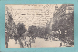 75  -  PARIS  -   LE  BOULEVARD BONNE - NOUVELLE  -  1904  -  CARTE  PRECURSEUR  ANIMEE  - - Arrondissement: 02