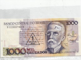 Billets - B965 -  Brésil    - Billet  Mil Cruzados  ( Type, Nature, Valeur, état... Voir 2 Scans) - Brazilië