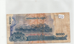 Billets - B954-  Cambodge     - Billet  1000 ( Type, Nature, Valeur, état... Voir 2 Scans) - Cambodia