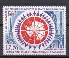 Naa1078 FAUNA VOGEL PENGUIN EIFFELTOWER BIRDS VÖGEL OISEAUX TAAF TERRES AUSTRALES ET ANTARCTIQUES FRANCAISES 1989 PF/MNH - Penguins