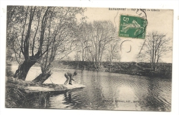Gargenville (78) :Pêcheur à La Ligne Sur Les Bords Du Giboin En 1913 (animé). - Gargenville