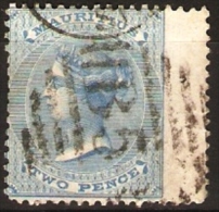MAURITIUS - 1863 VICTORIA 2d MID PALE BLUE FU  SG 59 - Mauricio (...-1967)