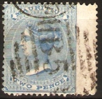 MAURITIUS - 1863 VICTORIA 2d MID PALE BLUE FU  SG 59 - Maurice (...-1967)