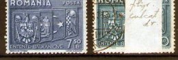 1938 - Entente Balkanique Mi 547/548 Et Yv 530/531 - Filigrane Inversé ( Rar ) - Errors, Freaks & Oddities (EFO)