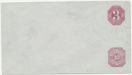 Germany 1880 Wurttemberg - Postal Stationery Envelope Cover - Postwaardestukken