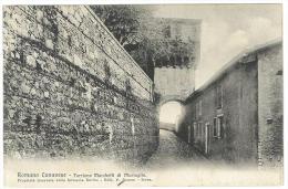 CARTOLINA - ROMANO CANAVESE - TORRIONE MARCHETTI DI MURIAGLIO  - VIAGGIATA NEL 1910 - Otros Monumentos Y Edificios